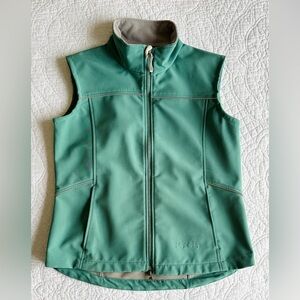 Parelli Equestrian Riding Vest Jacket Womens M Teal Green Full Zip Fleece Pocket